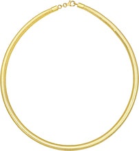 Load image into Gallery viewer, Italian 14k Yellow Gold 5.5mm Stretch Mesh Necklace, 18 Inch
