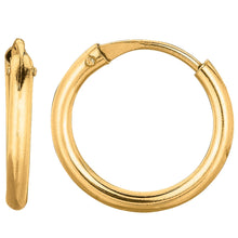 Load image into Gallery viewer, 14K Yellow Gold Endless Hoop Earring
