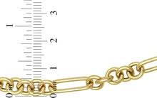 Load image into Gallery viewer, Italian 14k Yellow Gold 6.3mm Figaro Charm Link Chain Necklace, 18 Inch
