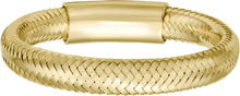 Load image into Gallery viewer, Italian 14k Yellow Gold Stretchable Mesh Ring
