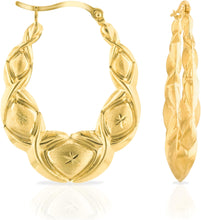 Load image into Gallery viewer, 10k Yellow Gold XOXO X &amp; O Hugs and Kisses Love Earrings, XXLarge, Extra Large, Large, Medium, Small or Extra Small
