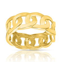 Load image into Gallery viewer, 10k Yellow Gold Cuban Women&#39;s Ring
