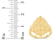 Load image into Gallery viewer, 10k Yellow Gold 19mm Floral Burst Ring

