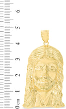 Load image into Gallery viewer, 10k Yellow Gold Face of Jesus Christ Religious Pendant
