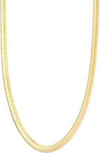 Load image into Gallery viewer, Italian 14k Yellow Gold 5mm Tubogas Necklace, 17 Inch
