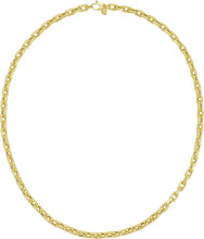 Load image into Gallery viewer, Italian 14k Yellow Gold French Cable Link Chain Necklace, 20 Inch or 22 Inch
