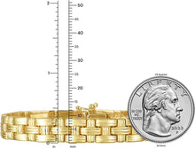 Load image into Gallery viewer, 14k Yellow Gold 9mm Basketweave Bracelet, 7.25 Inch

