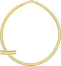 Load image into Gallery viewer, Italian 14k Yellow Gold 5.5mm Stretch Mesh Necklace, 18 Inch
