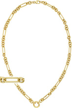 Load image into Gallery viewer, Italian 14k Yellow Gold 6.3mm Figaro Charm Link Chain Necklace, 18 Inch

