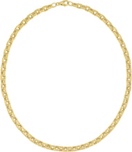 Load image into Gallery viewer, Italian 14k Yellow Gold 5mm Thick Duplex Link Chain Necklace, 20 Inch or 22 Inch
