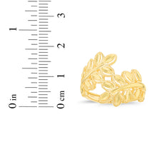 Load image into Gallery viewer, 10k Yellow Gold Leaf Bypass Ring, Size 3-11
