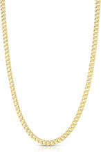 Load image into Gallery viewer, 14k Yellow Gold 5mm Solid Miami Cuban Necklace
