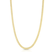 Load image into Gallery viewer, 10k Yellow Gold 5mm Solid Miami Cuban Chain Link Necklace
