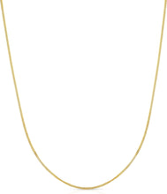 Load image into Gallery viewer, 14k Yellow Gold 2.2mm Solid Curb Chain Chain Necklace
