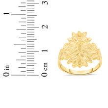 Load image into Gallery viewer, 10k Yellow Gold 18.5mm Floral Burst Ring
