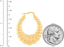 Load image into Gallery viewer, 10k Yellow Gold Shrimp Hoop Earrings

