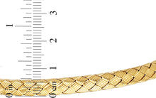 Load image into Gallery viewer, 14k Yellow Gold 6mm Weaved Bangle Bracelet, 7.25 Inch
