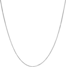 Load image into Gallery viewer, 14k Yellow Gold or White Gold 1mm Foxtail Chain Necklace
