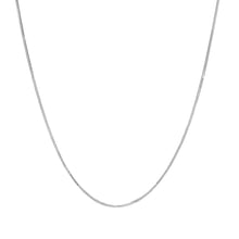 Load image into Gallery viewer, 14k Yellow Gold or White Gold 0.9mm Foxtail Chain Necklace
