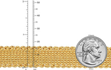 Load image into Gallery viewer, 14k Yellow Gold 16.5mm Bizmark Mesh Rope Bracelet, 7.5 Inch
