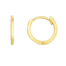 Load image into Gallery viewer, 14k Yellow Gold 11mm High Polish Hoop Huggie Earrings
