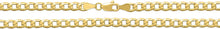 Load image into Gallery viewer, 10k Yellow Gold 4mm Hollow Cuban Curb Link Chain Necklace

