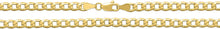 Load image into Gallery viewer, 10k Yellow Gold 4mm Solid Curb Cuban Chain Necklace, 16", 18", 20", 22", 24", 26" or 30 Inch
