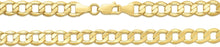 Load image into Gallery viewer, 10k Yellow Gold 8mm Hollow Cuban Curb Link Chain Necklace

