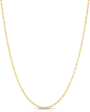 Load image into Gallery viewer, 14k Yellow Gold Singapore Link Chain Necklace
