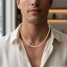 Load image into Gallery viewer, 14k Yellow Gold or White Gold 3.7mm Diamond Cut Cable Chain Necklace
