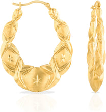 Load image into Gallery viewer, 10k Yellow Gold XOXO X &amp; O Hugs and Kisses Love Earrings, XXLarge, Extra Large, Large, Medium, Small or Extra Small
