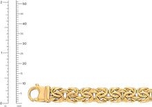Load image into Gallery viewer, 14k Yellow Gold 7.2mm or 9mm Byzantine Link Bracelet
