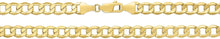 Load image into Gallery viewer, 10k Yellow Gold 6.5mm Hollow Cuban Curb Link Chain Necklace
