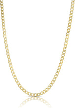 Load image into Gallery viewer, 10k Yellow Gold 5.3mm Hollow Cuban Curb Link Chain Necklace
