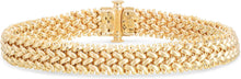Load image into Gallery viewer, 14k Yellow Gold 8.8mm or 14.5mm Rice Mesh Bracelet, 7 Inch
