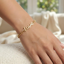 Load image into Gallery viewer, 14k Yellow Gold 7.2mm Love Lite Curb Link Bracelet, 7 Inch
