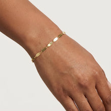 Load image into Gallery viewer, 14k Yellow Gold 2.5mm Flat Pebble Link Bracelet, 7 Inch
