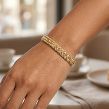 Load image into Gallery viewer, 14k Yellow Gold 8.8mm or 14.5mm Rice Mesh Bracelet, 7 Inch
