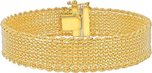 Load image into Gallery viewer, 14k Yellow Gold 16.5mm Bizmark Mesh Rope Bracelet, 7.5 Inch
