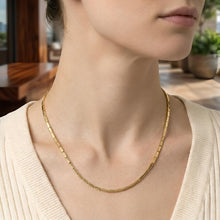 Load image into Gallery viewer, 14k Yellow Gold 2.5mm Brick Chain Necklace, 16"� - 18 Inch
