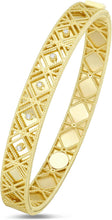 Load image into Gallery viewer, Italian .06cttw Diamond 14k Yellow Gold Beaded Charm Bracelet, 7 Inch
