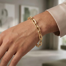 Load image into Gallery viewer, 14k Yellow Gold 5.3mm Oval Paperclip Link Bracelet, 7.5 Inch
