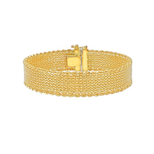 Load image into Gallery viewer, 14k Yellow Gold 16.5mm Bizmark Mesh Rope Bracelet, 7.5 Inch
