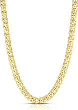 Load image into Gallery viewer, 10k Yellow Gold 5mm Semi-Solid Miami Cuban Necklace
