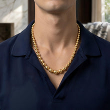 Load image into Gallery viewer, 14k Yellow Gold Graduated Shiny High Polish Bead Chain Necklace 16" - 17" - 18 Inch
