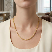 Load image into Gallery viewer, 14k Yellow Gold 5mm Hardware Link Chain Necklace, 22 Inch
