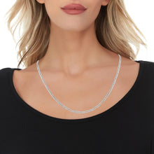 Load image into Gallery viewer, 14k Yellow Gold or White Gold 3mm Solid Figaro Chain Necklace
