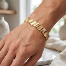 Load image into Gallery viewer, 14k Yellow Gold 4mm, 6.5mm or 9mm Panther Link Bracelet, 7 Inch
