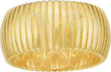 Load image into Gallery viewer, Italian 14k Yellow Gold 9.9mm Thick Tubogas Ring, Sizes 6 - 7

