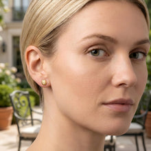 Load image into Gallery viewer, 14k Yellow Gold 6.8mm Flat Back Elevated Hexagon Stud Earrings
